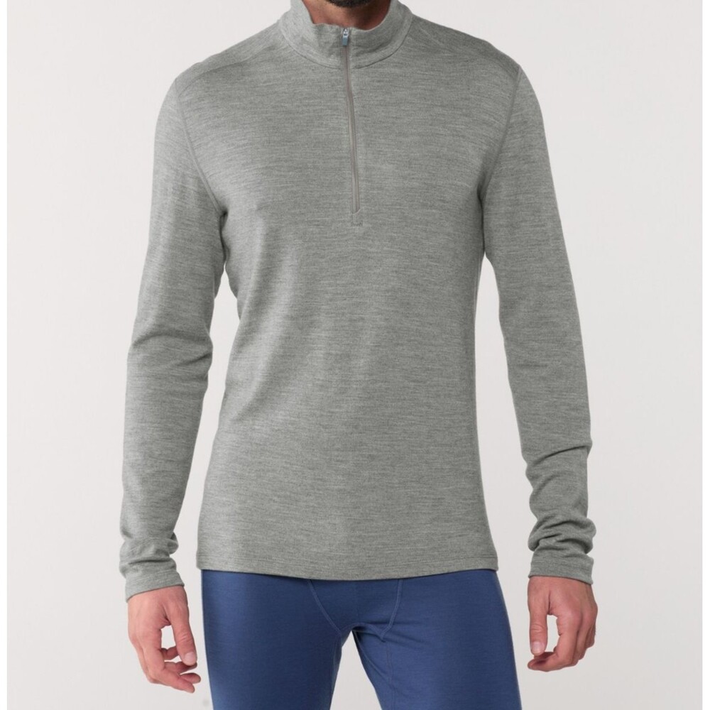 Icebreaker Merino 260 Tech 1/2 Zip Gray Men's 2XL Wool Long Sleeve Base Layer